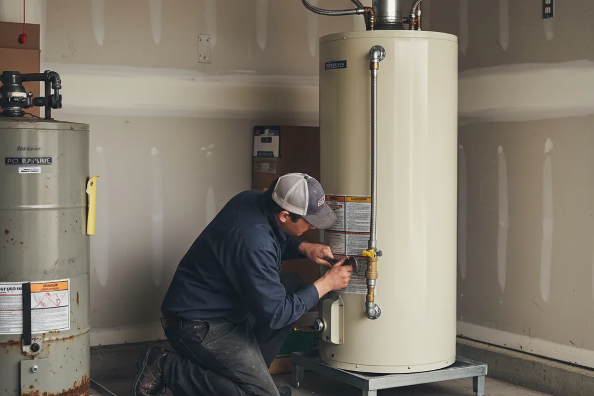 Water heater and shutoff valve replacement in Maryville